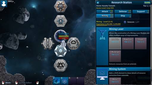 Research gameplay